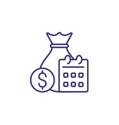 Financial Planning Line Icon