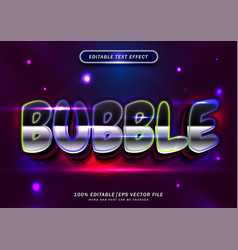 Luxury Neon Bubble Editable Text Effect