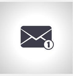 One New Incoming Message Envelope With