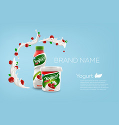 Whole Milk Yogurt Bottle And Jar Design