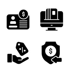 Cyber Monday Icons Set Of E-commerce And Shopping