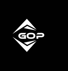 Gop Abstract Technology Logo Design On Black