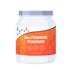 L-glutamine Powder Supplement Bottle