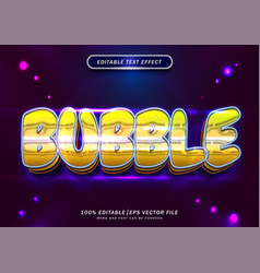 Luxury Neon Bubble Editable Text Effect