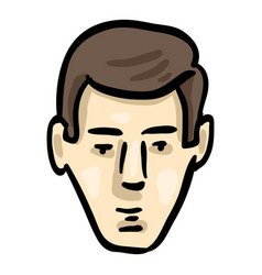 Man Face Doodle Icon