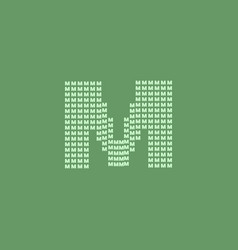 Letter M Logo With Pixel Pattern