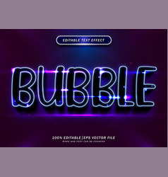 Luxury Neon Bubble Editable Text Effect