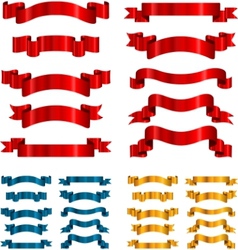 Ribbons pack Royalty Free Vector Image - VectorStock
