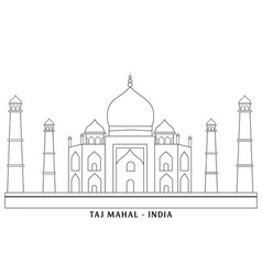 Taj Mahal Line Art