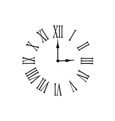 Vintage Roman Numerals Clock Face Image