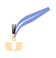 Hair Transplant Forceps With Follicle Icon