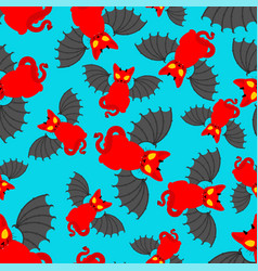 Devil Cat Pattern Seamless Satan Pet Background