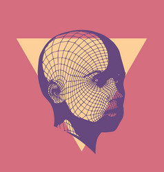 Head Person From A 3d Grid