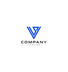 Letter V And S Template Logo Design