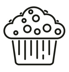 Snack Muffin Icon Outline Cake Food