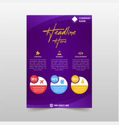 Abstract Gradient Purple Flyer Template