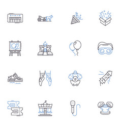 E-commerce Line Icons Collection Online Purchase