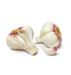 Head Of Garlic Isolated