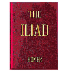 Homer Iliad Red Book Cover