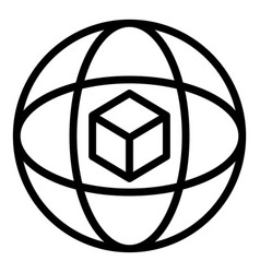 Inertia Gyroscope Icon Outline Style