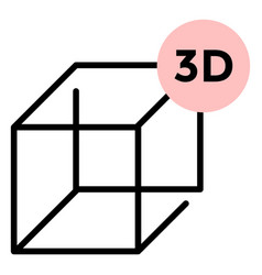 Cube 3d Face Stroke