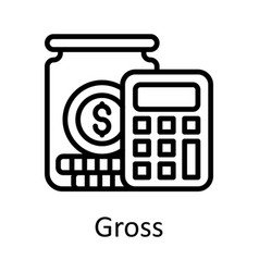 Gross Outline Icon Design