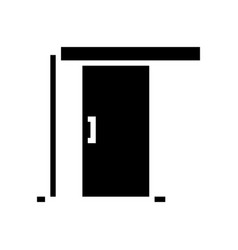 Sliding Door Glyph Icon