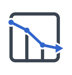 Downward Graph Icon