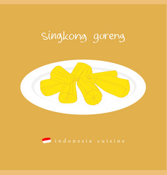 Singkong Goreng Indonesia Asia Food Cuisine