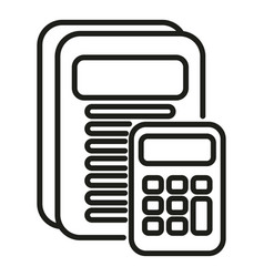 Calculator Research Icon Outline Digital