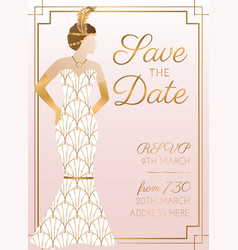 Pink Save The Date Wedding Invitation Design