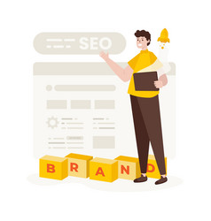 Seo Optimization Digital Marketing Concept