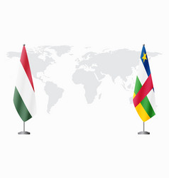 Hungary And Central African Republic Flags For