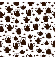 Seamless Pattern From Different Teapots