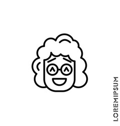 Smile Girl Woman Icon Happy Symbol