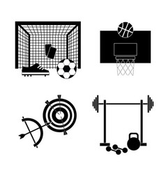 Concept Of Simple Sports Icons