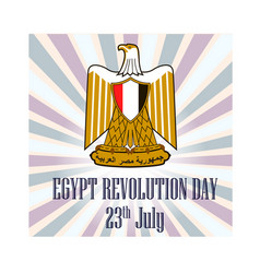 Egypt Revolution Day With National