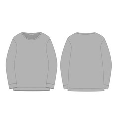 Gray Sweatshirt Isolated Isolated On White