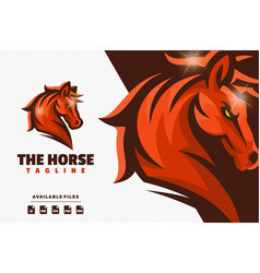 Horse Mascot Logo