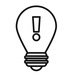 Idea Bulb Icon Outline Lab Research