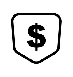 Shield Icon With Dollar Sign