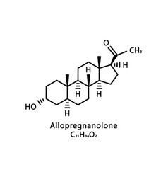 Allopregnanolone Molecular Structure