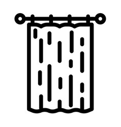 Curtain Living Room Line Icon