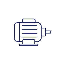 Electric Motor Icon Line