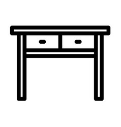 Table Living Room Line Icon