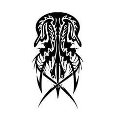 Tribal Jellyfish - Sea Monster Svg Digital