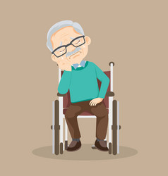 Senior Man In Wheelchair 04