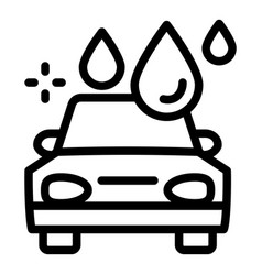 Car Water Wash Icon Outline Style