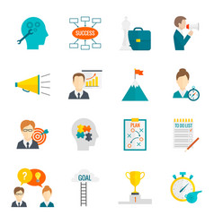 Coaching Business Icon Flat