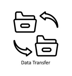 Data Transfer Outline Icon Style